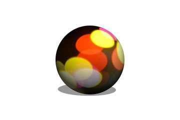 colorful ball isolated on white background