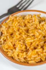 plat de riz à la tomate