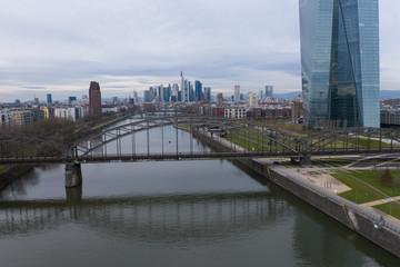 Fototapeta premium Central bank.Frankfurt am Main Germany. 01/14/2020.