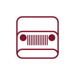 car face symbol logo vector