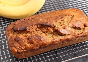 Homemade banana bread.