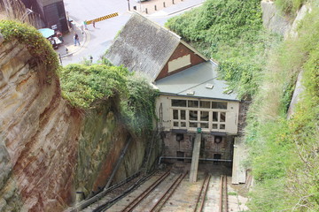Hastings cliff rail England