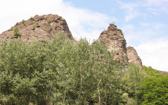 A view on the Valac carst with the blue sky in the background.