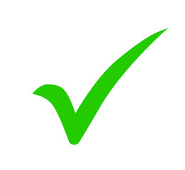 green check mark icon. Approval check vector icon. Tick ​​symbol  vector illustration.