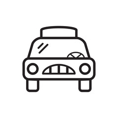 taxi icon collection, trendy style