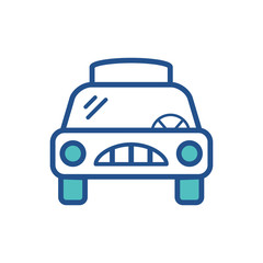 taxi icon collection, trendy style