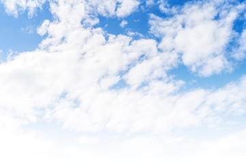 Blue sky with cloud bright The background at Thailand border, Malaysia, tropical area.