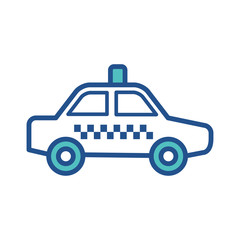 taxi icon collection, trendy style