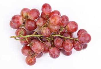 red grape isolated on white 