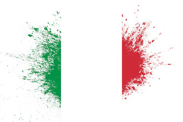  flag of italywith texture. template for design