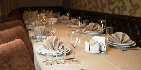 table set for dinner