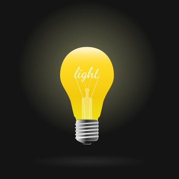 Light Bulb. Vector illustration