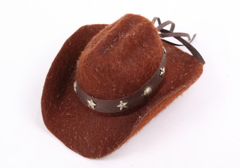 cowboy hat isolated on white background 
