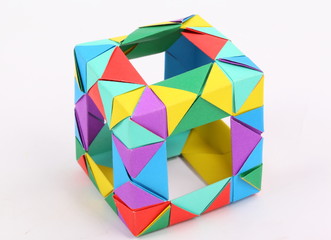 Colorful Geometric Origami Ball 