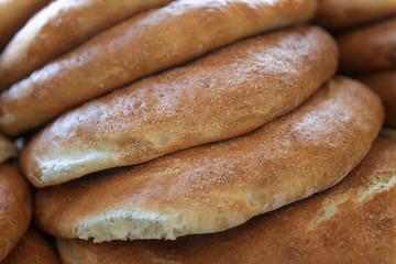 Hipe of traditional Moroccan bread.