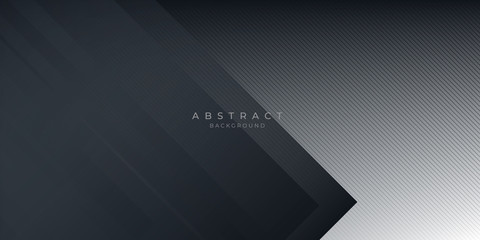 Fototapeta premium Dark black neutral abstract background for presentation design