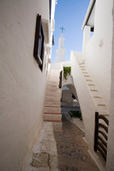 white houses in mediterranean island