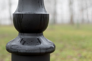 Fragment of a decorative gazebo in the Park