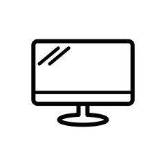 Monitor icon vector template illustration design