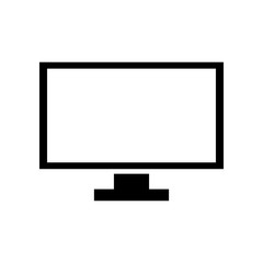 Monitor icon vector template illustration design