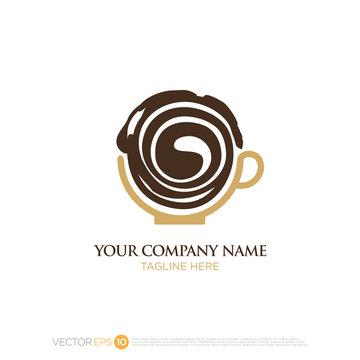 Pictograph of coffee cup for template logo, icon, identity vector designs, and graphic resources.