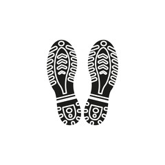 Shoe sole icon. Simple vector illustration