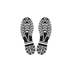 Shoe sole icon. Simple vector illustration