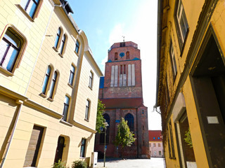 Die evangelischen Sankt Petri Kirche in der historischen Altstadt