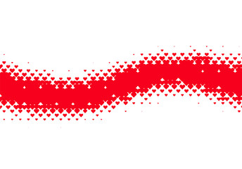 Valentine's Day background with simple heart shaped filter