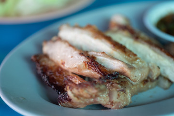 Charcoal boiled pork neck