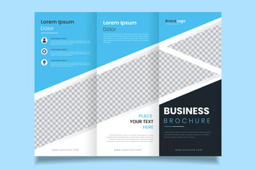 Professional design of triple business brochure template