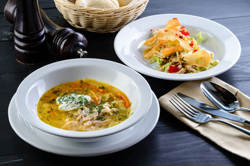 italian cuisine course dinner set