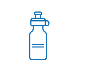 water bottle icon vector isolate 