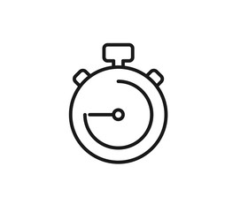 stopwatch icon vector 