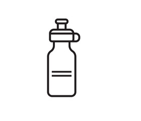 water bottle icon vector isolate 