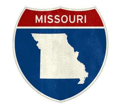 Missouri State - Interstate Road Sign