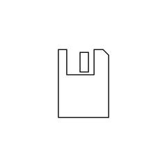 Save icon. Attachment symbol. Logo design element