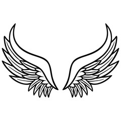 Angel Wings - A cartoon illustration of a pair of Angel Wings.