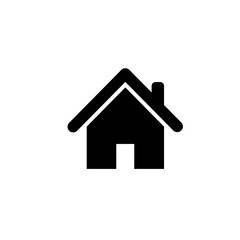 Home, house icon isolated on white a background