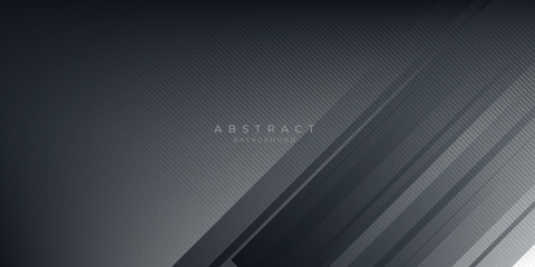  Dark black neutral abstract background for presentation design