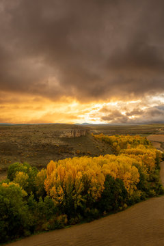 Viewpoint around the town of Rello in Soria
