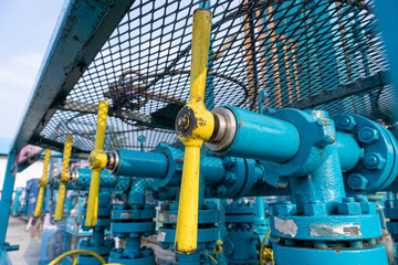 Piping control oil and gas valve