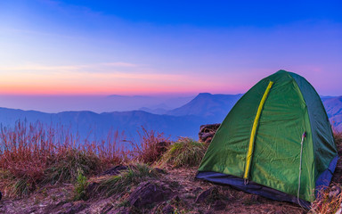 Campsite with breathtaking view