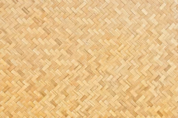 Foto op Plexiglas Handcraft woven bamboo texture background © Mojijung