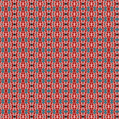 Red pink flowery repeated pattern, design