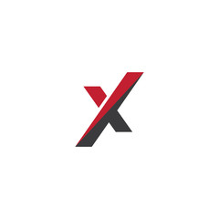 Obraz premium X Logo Template vector symbol