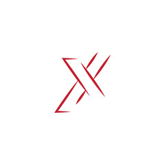 X Logo Template vector symbol