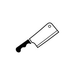 cooking knife icon vector logo