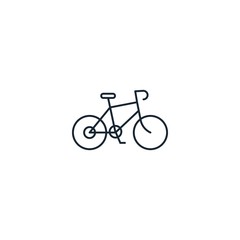 Fototapeta na wymiar cycling creative icon. From Sport icons collection. Isolated cycling sign on white background