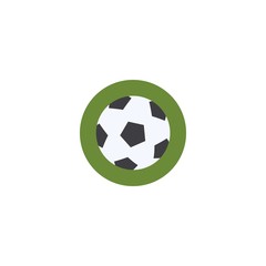 Obraz premium Football creative icon. From Sport icons collection. Isolated Football sign on white background